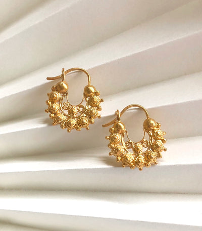 Fatima Creolla Filigree Earrings - AMAMI